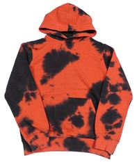 Červeno-černá mikina s kapucí H&M