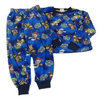 Modré plyšové pyžamo s Paw Patrol Nickelodeon