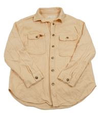 Korálová tepláková košilová bunda Zara