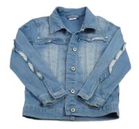 Modrá riflová bunda 