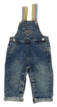 Modré laclové rifle se srdíčkem Ergee