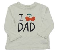 Bílé triko s třešněmi H&M