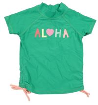 Zelené UV tričko s nápisem Cotton Kids 