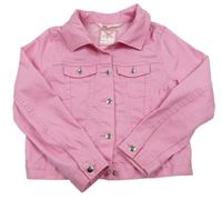 Růžová riflová bunda H&M