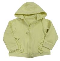 Citronová propínací mikina s kapucí Matalan