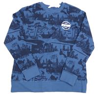 Nové - Modrá mikina s městem H&M