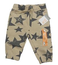 Nové - Béžové tepláky s hvězdami Primark