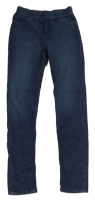 Tmavomodré teplákové džegíny H&M