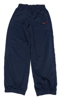 Tmavomodré funkční sportovní kalhoty Nike