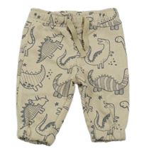 Béžové tepláky s dinosaury Primark