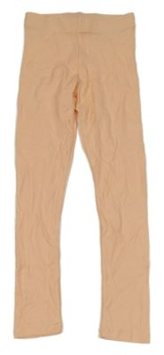Lososové žebrované legíny H&M