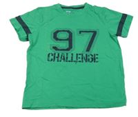 Zelené tričko s číslem Alive