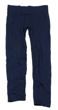 Tmavomodré sportovní žebrované legíny F&F