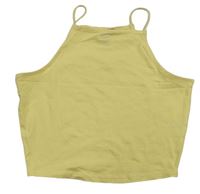 Žlutý crop top New Look