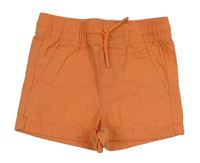 Oranžové plátěné kraťasy Primark