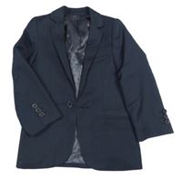 Tmavomodré pruhované slavnostní sako M&S