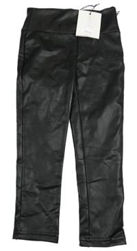 Nové - Černé koženkové legíny Smallsaints