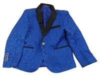 Kobaltově modré vzorované sako FF Mode