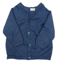 Tmavomodrý propínací svetr Next 