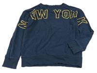 Tmavomodrá mikina s nápisem C&A