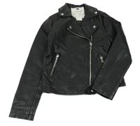 Černý koženkový křivák F&F