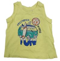 Žluté tílko s autobusem Blukids