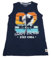 Tmavomodré tílko s číslem C&A