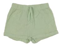 Světlezelené mušelínové kraťasy Ergee