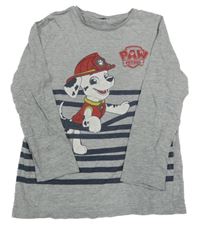 Šedé melírované triko s Paw Patrol 