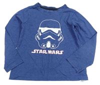 Tmavomodré melírované pyžamové triko se Star Wars zn. PRIMARK