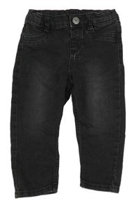 Černé skinny teplákové rifle H&M