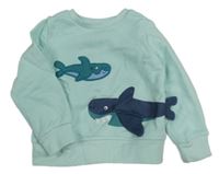 Mátová mikina se žralokem a velrybou Lily & Dan