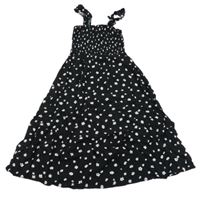 Černé šaty s bílými květy New Look