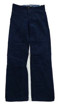 Nové - tmavomodré manšestráky H&M