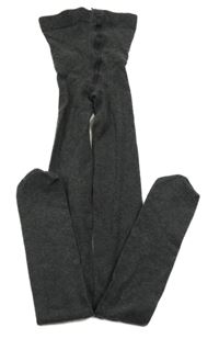 Tmavošedé melírované punčocháče H&M