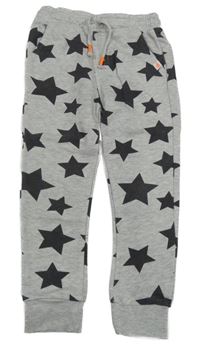Šedé melírované tepláky s hvězdičkami F&F