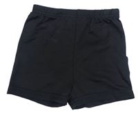 Černé elastické kraťasy Shein