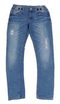Modré skinny rifle s prošoupáním Page One Young