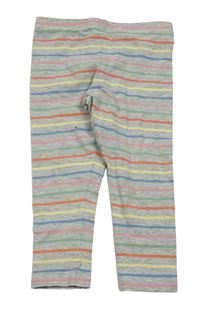 Šedo-barevné pruhované legíny TCM