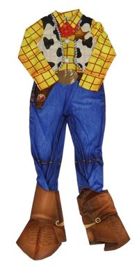 Kostým - Žluto-modro-hnědý overal - Woody - Toy Story George