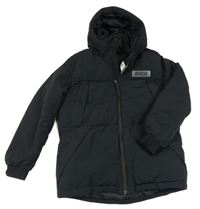 Nové - Černá šusťáková zimní bunda s kapucí Rascal