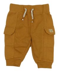 Hnědé cargo tepláky s žebrováním Dopodopo