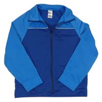 Modrá sportovní propínací funkční mikina Decathlon