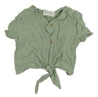 Zelená crop halenka Lefties