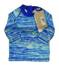 Modré melírované UV tričko M&S