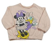 Světlerůžová mikina s Minnie a Daisy Primark