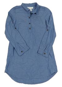 Modré košilové šaty H&M