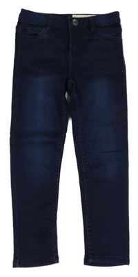 Tmavomodré slim fit rifle Lupilu