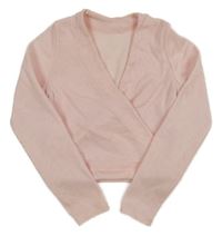 Světlerůžová crop mikina Decathlon