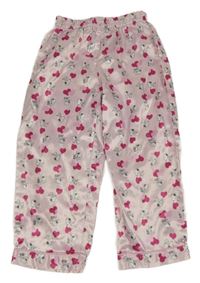 Světlerůžové saténové pyžamové kalhoty se Snoopym H&M